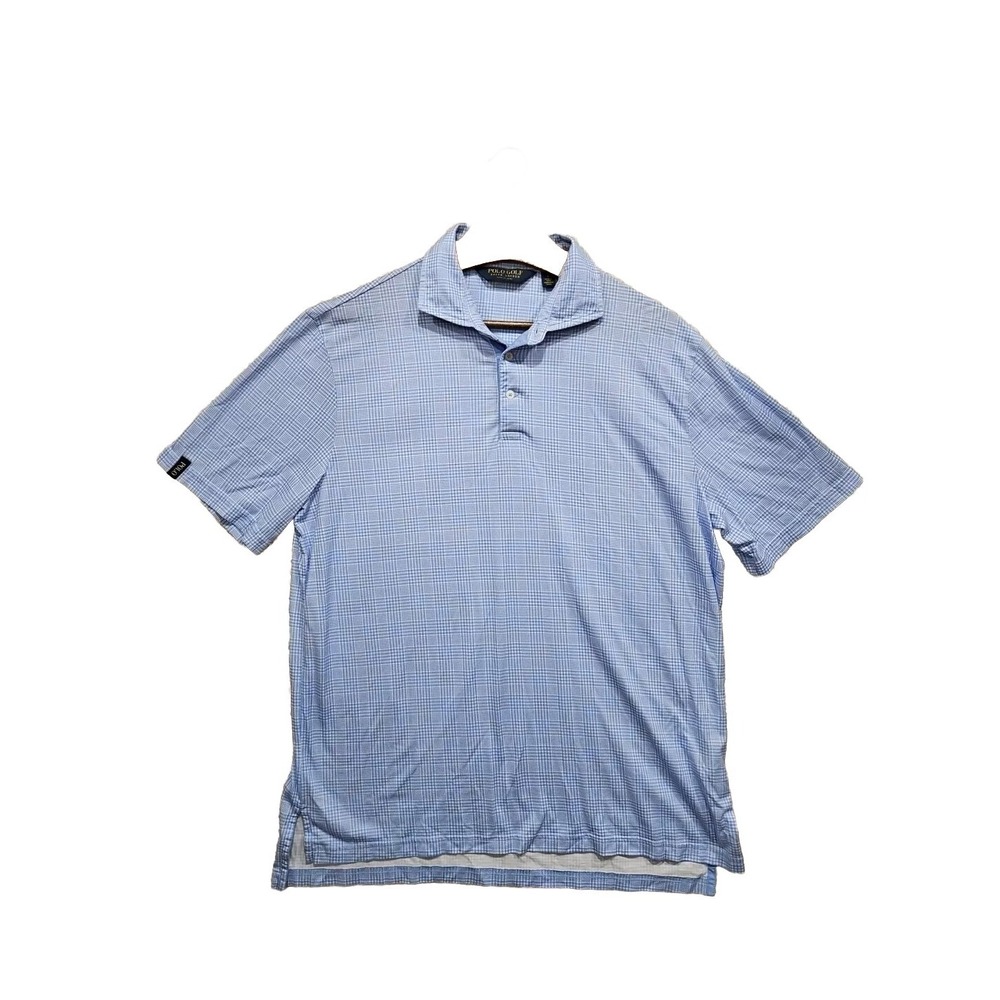 Polo Ralph Lauren Performance Shirt Mens Large Blue Short Sleeve Golf Very Nice